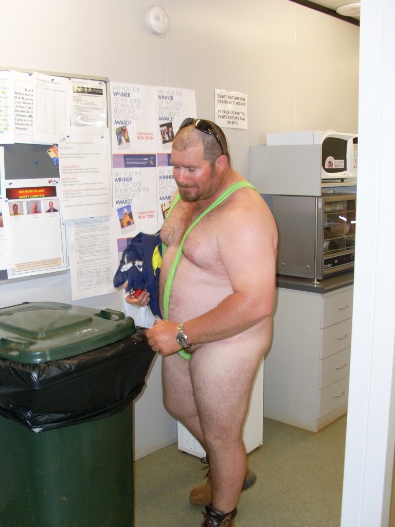 Big Bear wearing mankini 02