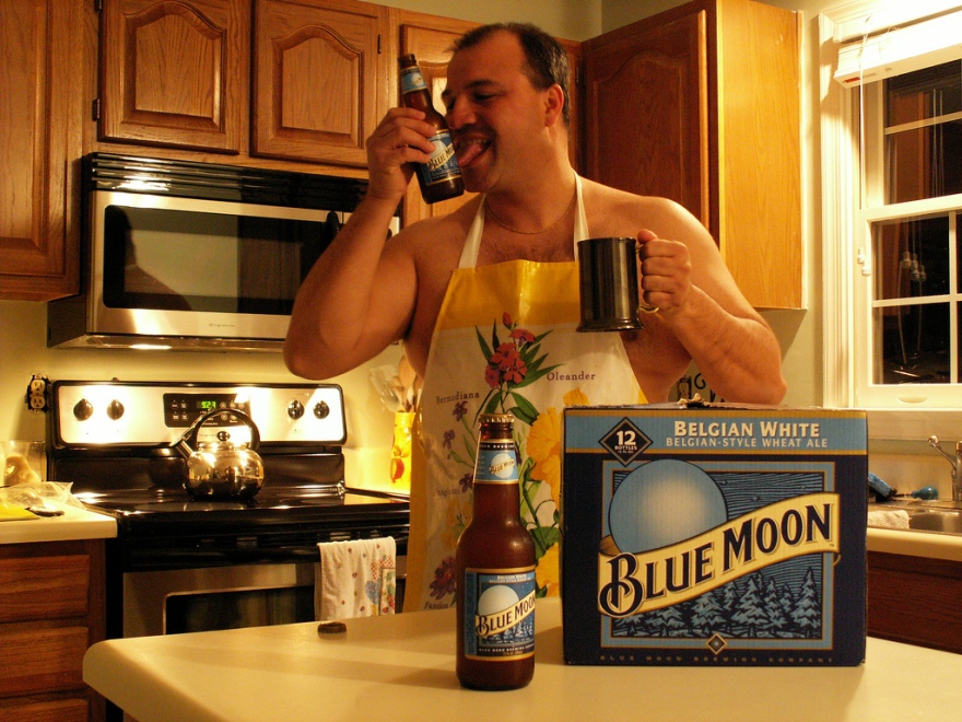 Blue Moon Beer Daddy Bear